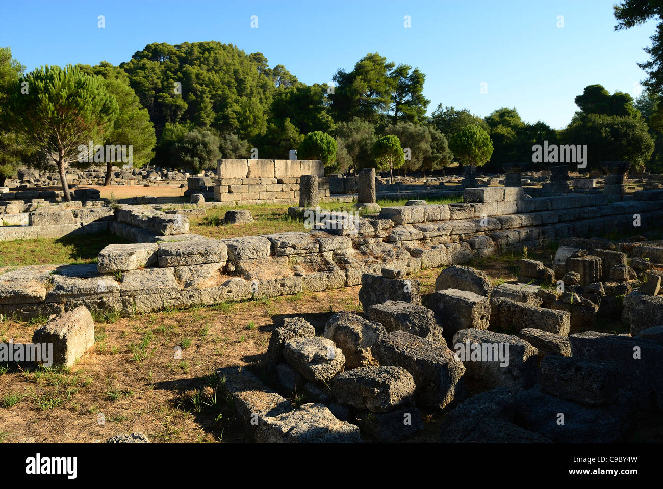 Olympia , Greece in Early Morning before the Crowds Stock Photo