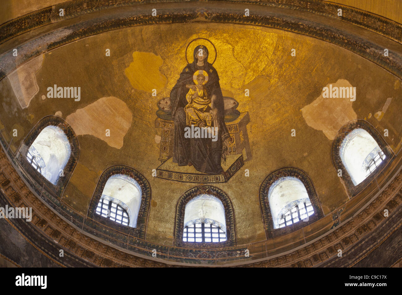 Mosaic of Virgin Mary and Christ Child, Hagia Sophia Aya Sofya Mosque