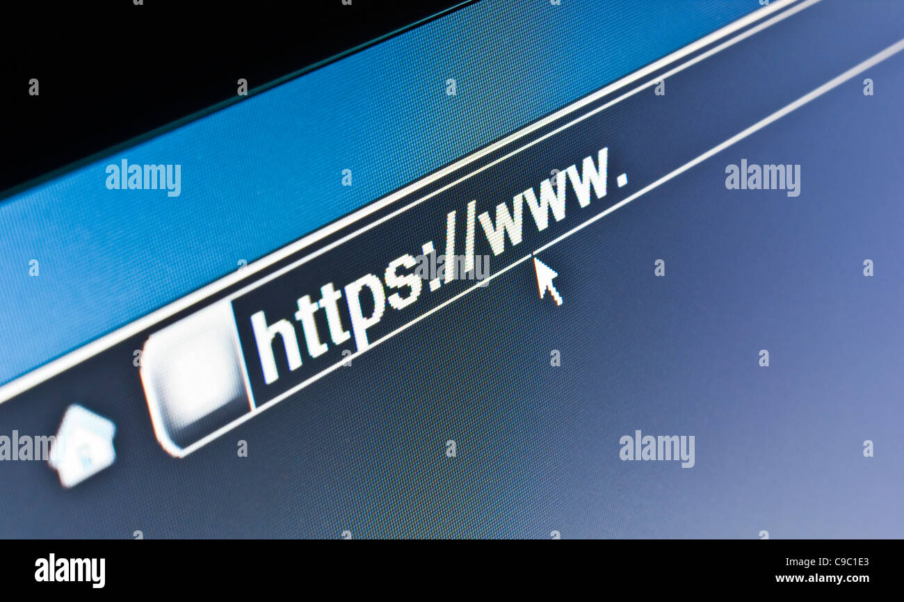 Secure Internet Web Site Concept Stock Photo