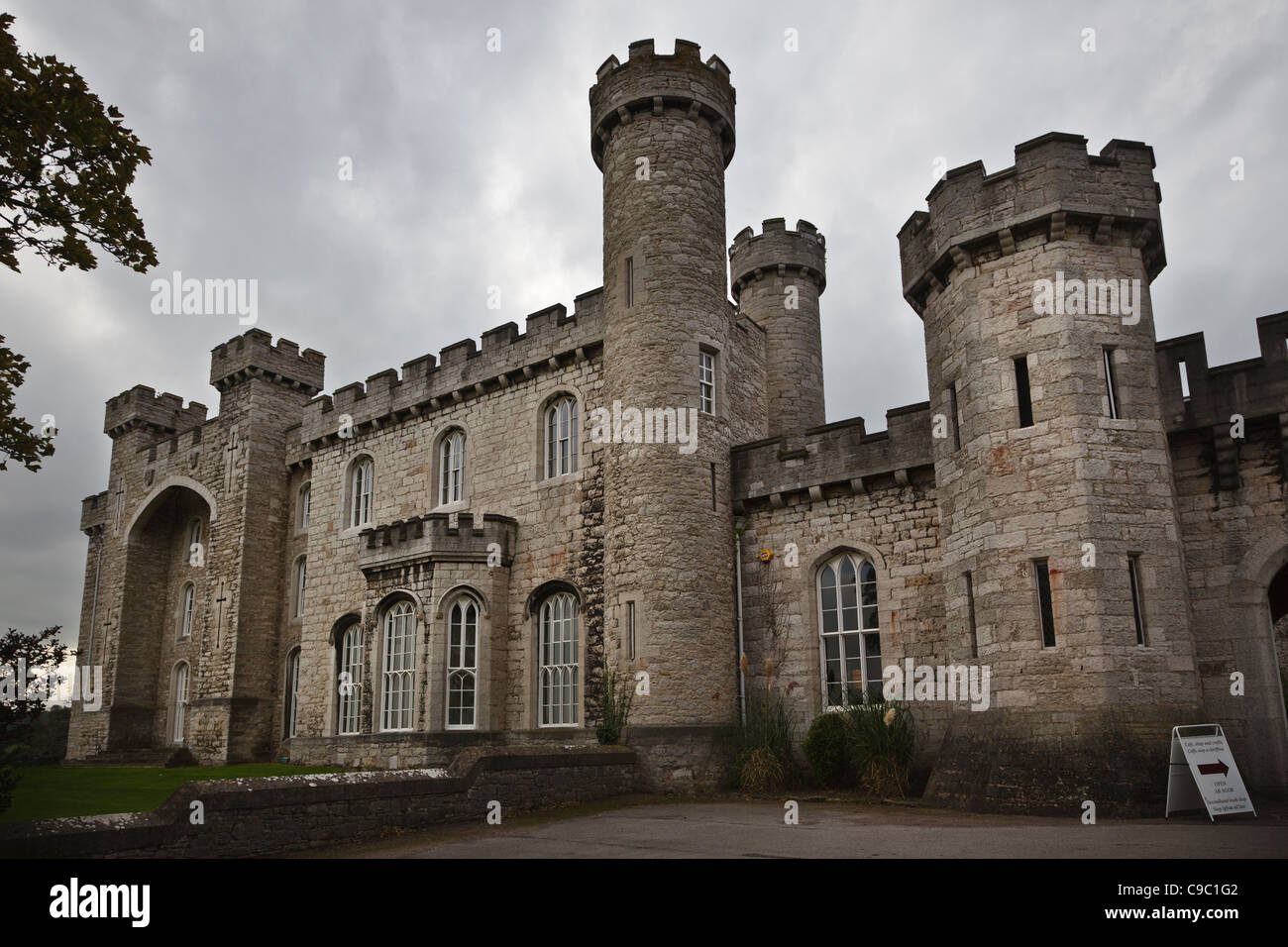 Bodelwyddan Castle, Denbighshire, Wales Stock Photo