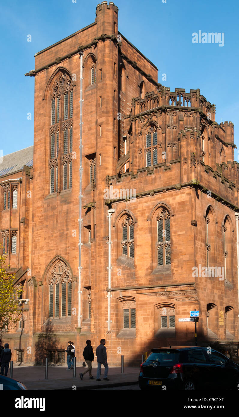 The John Rylands Library.  Basil Champneys, 1900.  Deansgate, Manchester, England, UK. Stock Photo