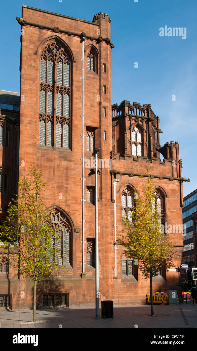 The John Rylands Library.  Basil Champneys, 1900.  Deansgate, Manchester, England, UK. Stock Photo