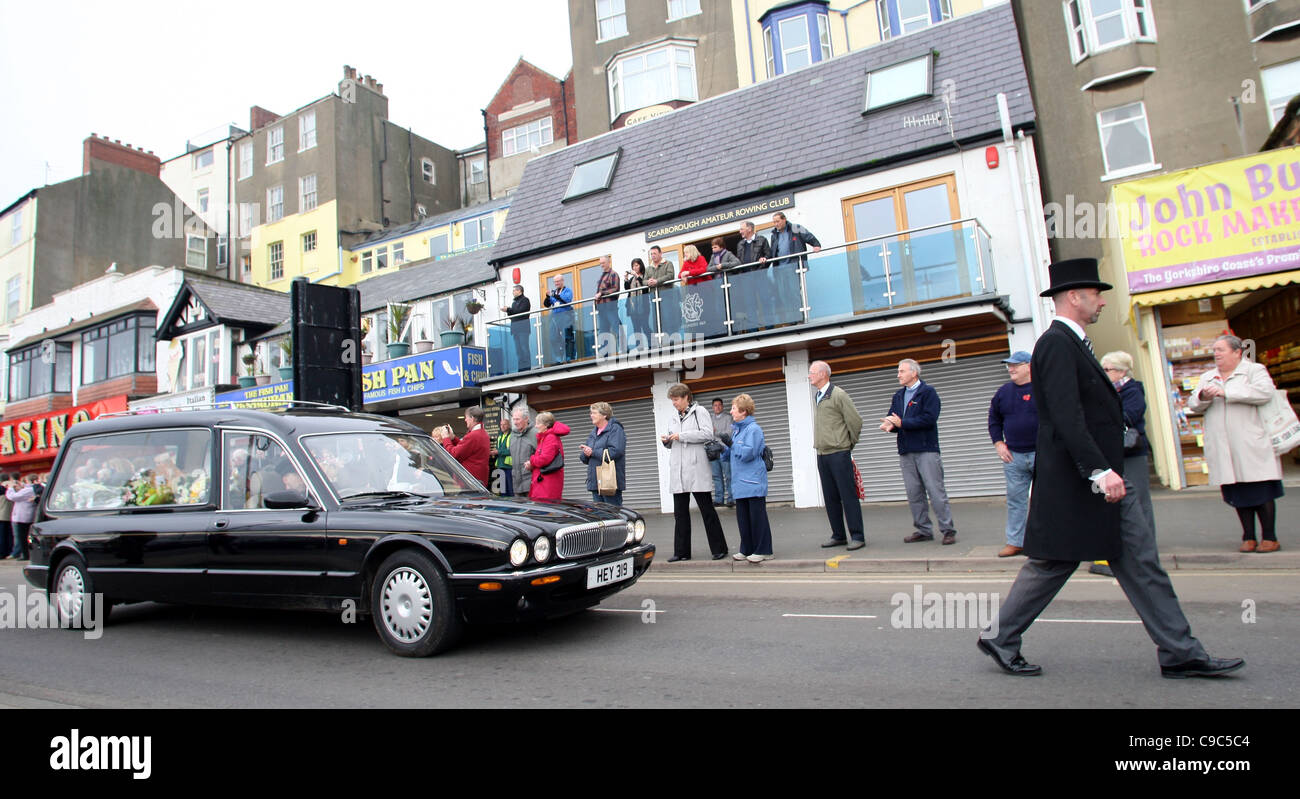 SIR JIMMY SAVILE'S FUNERAL CORTEGE SIR JIMMY SAVILE'S FUNERAL CORTEGE