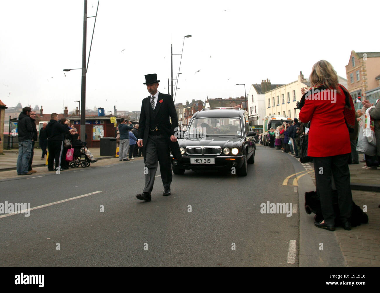 SIR JIMMY SAVILE'S FUNERAL CORTEGE SIR JIMMY SAVILE'S FUNERAL CORTEGE