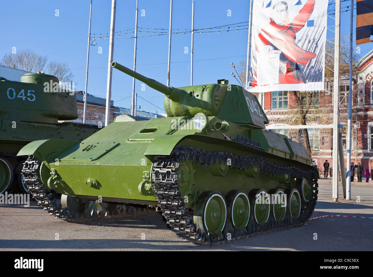 Samara Russia November 7 Old Soviet Light Tank T 70 On The Stock Photo Alamy Samara Russia November 7 Old Soviet Light Tank T 70 On The Stock Photo Alamy