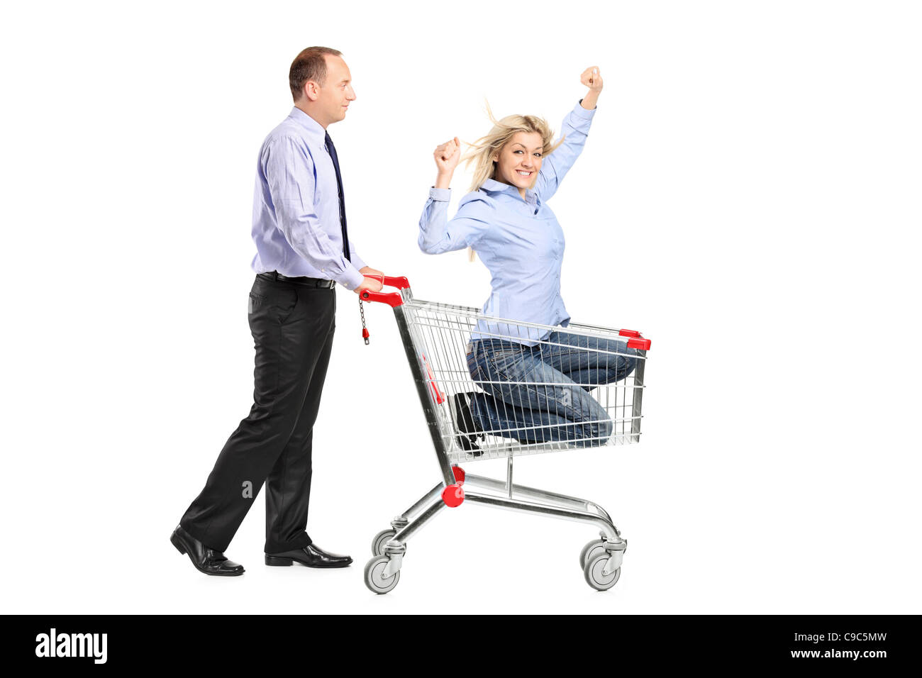 Pushing handcart hires stock photography and images Alamy