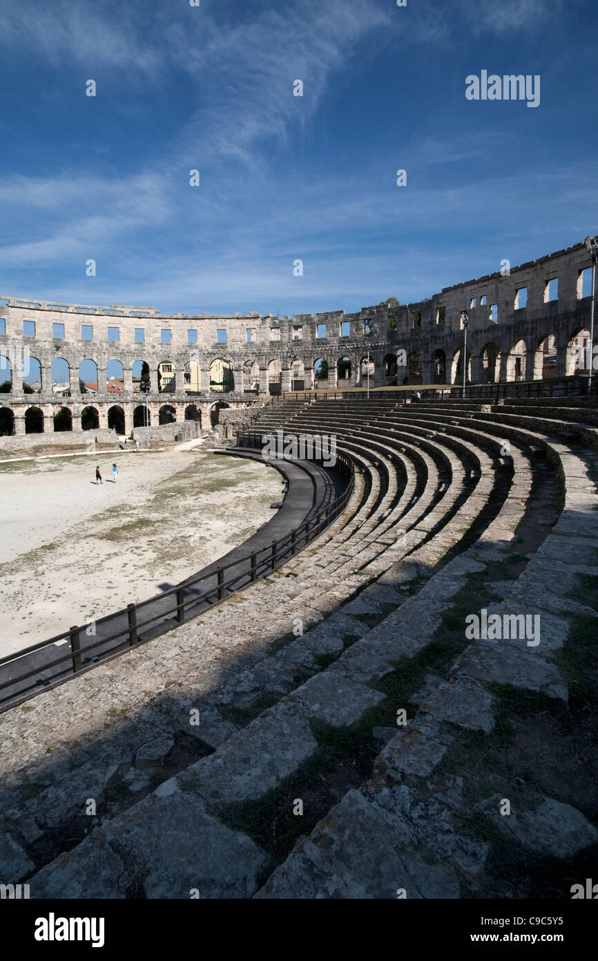 Roman Amphitheatre Pula, Istria, Croatia Sept 2011 Stock Photo