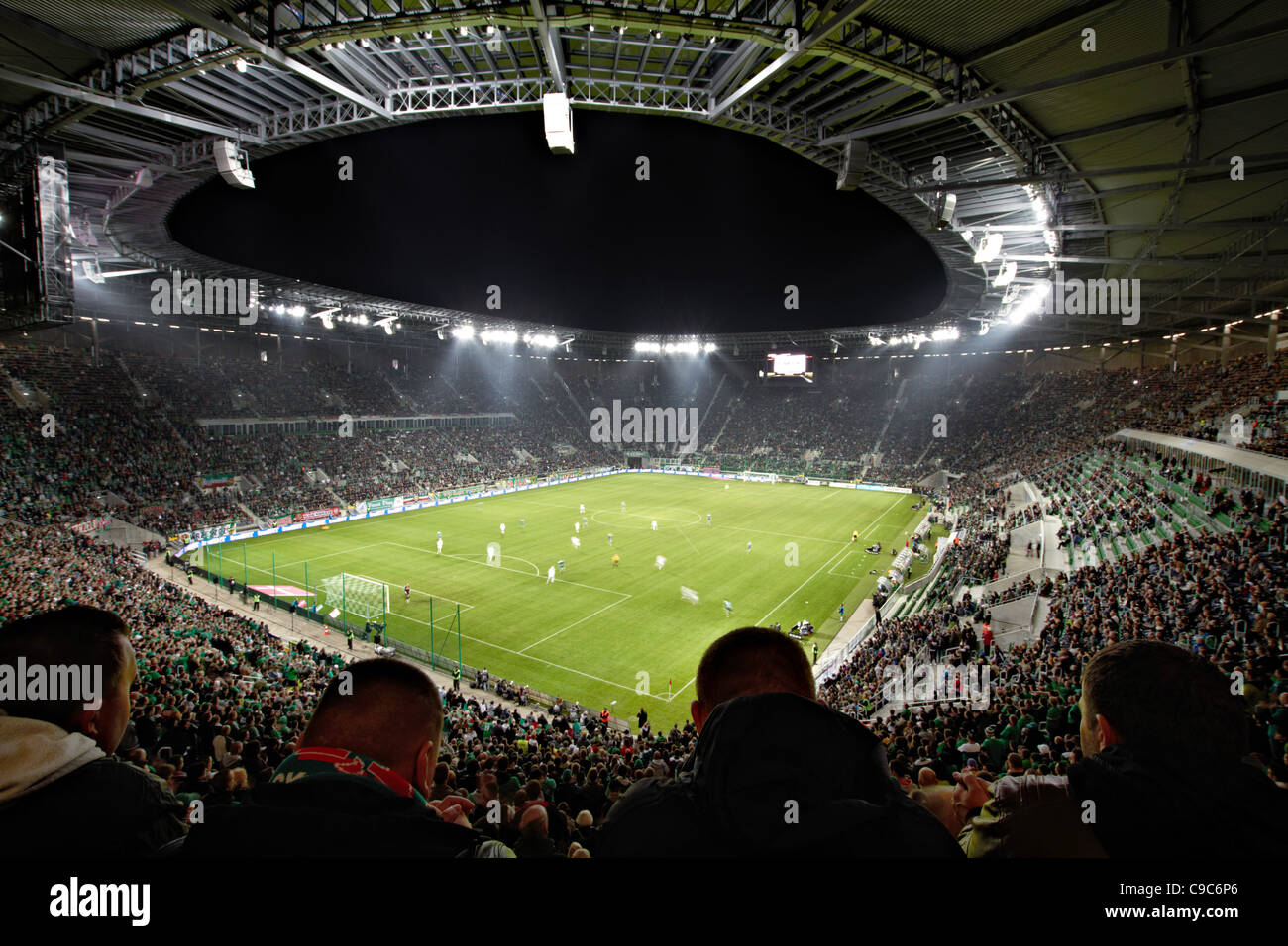 new stadium in Wroclaw, Poland Stock Photo