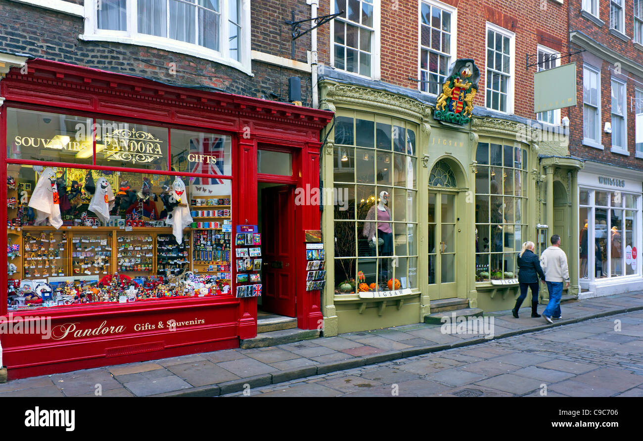 Jigsaw and other shops in Stonegate, York Stock Photo Alamy