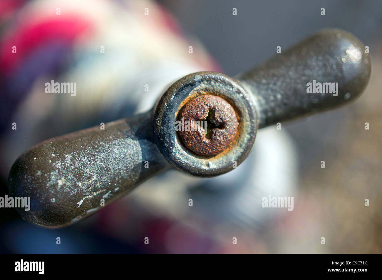 Old outdoor tap Stock Photo