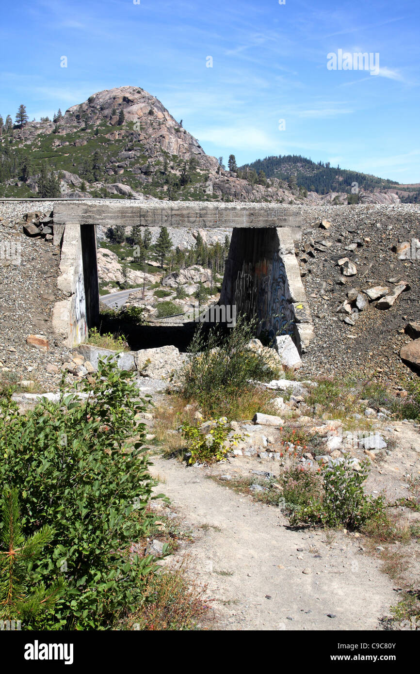 Lincoln Highway Viaduct Passes Under The Transcontinental Railroad Railbed At Donner Summit 3108