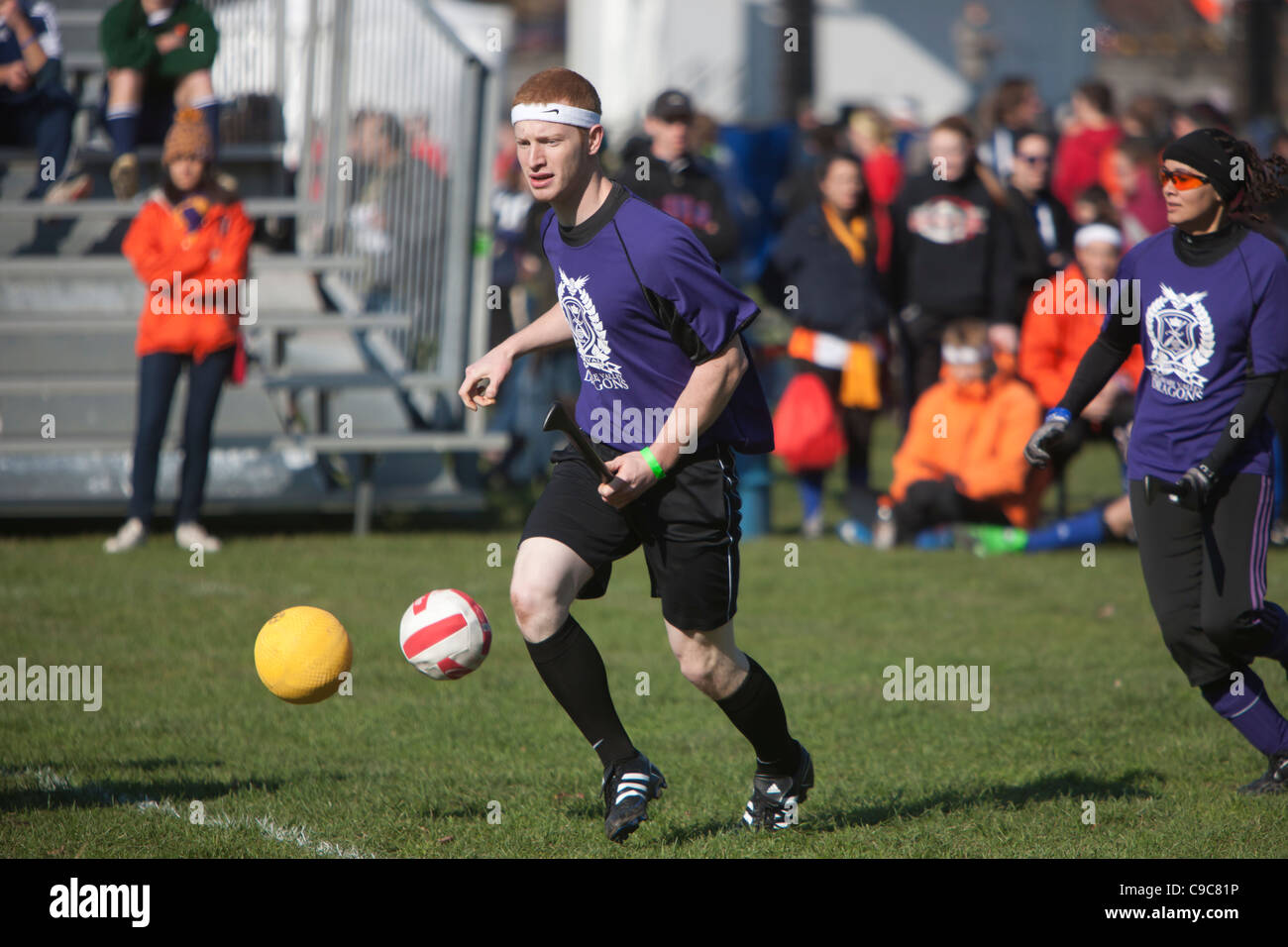 The 2011 Quidditch World Cup held on Randall's Island in New York City, NY Stock Photo