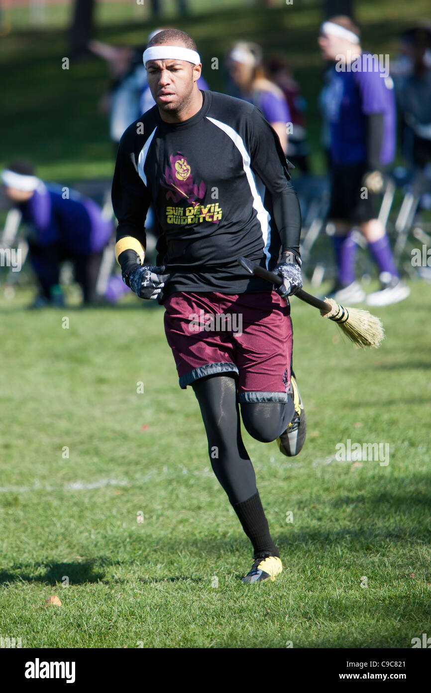 The 2011 Quidditch World Cup held on Randall's Island in New York City, NY Stock Photo Alamy