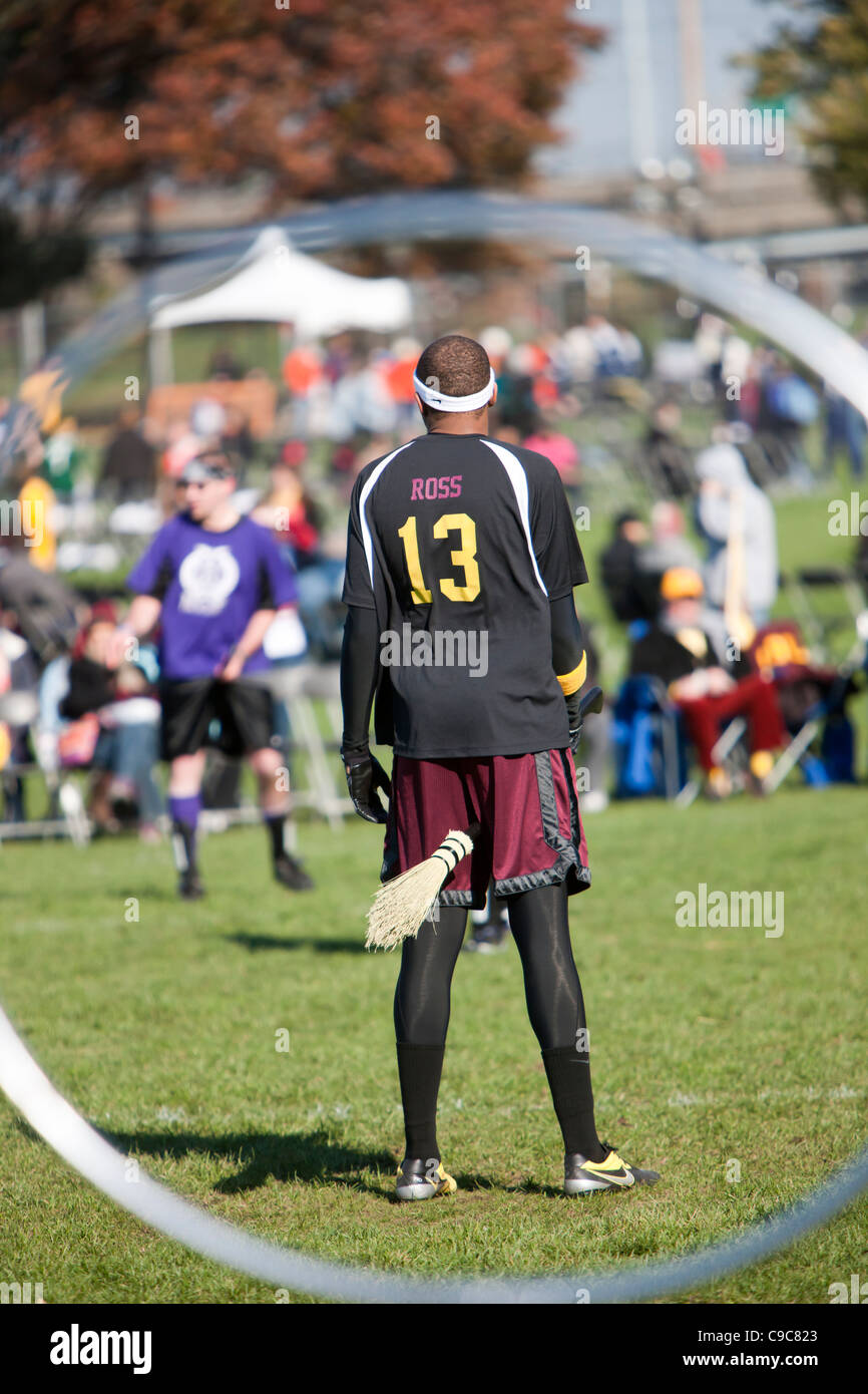 The 2011 Quidditch World Cup held on Randall's Island in New York City, NY Stock Photo Alamy