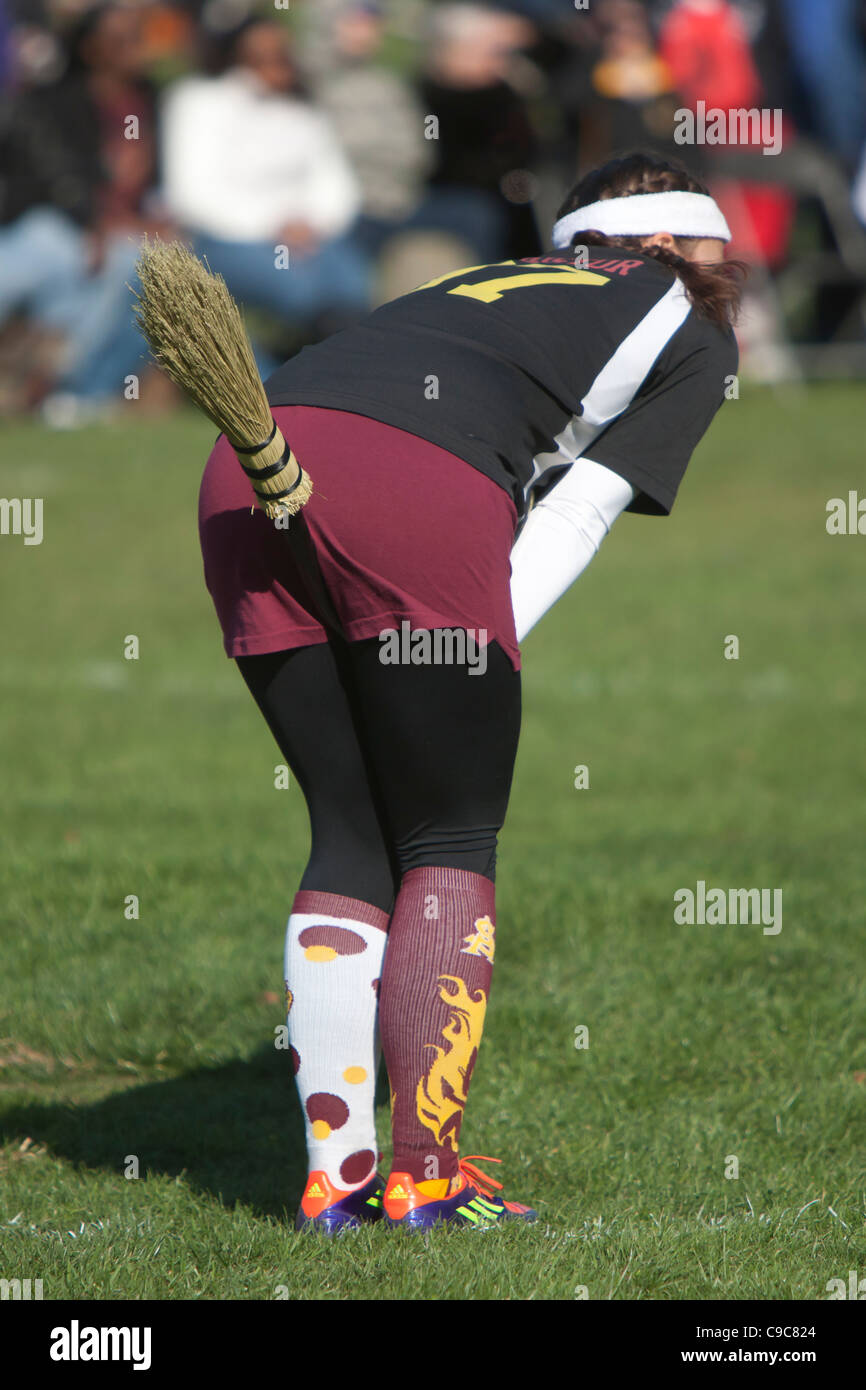 The 2011 Quidditch World Cup held on Randall's Island in New York City, NY Stock Photo Alamy