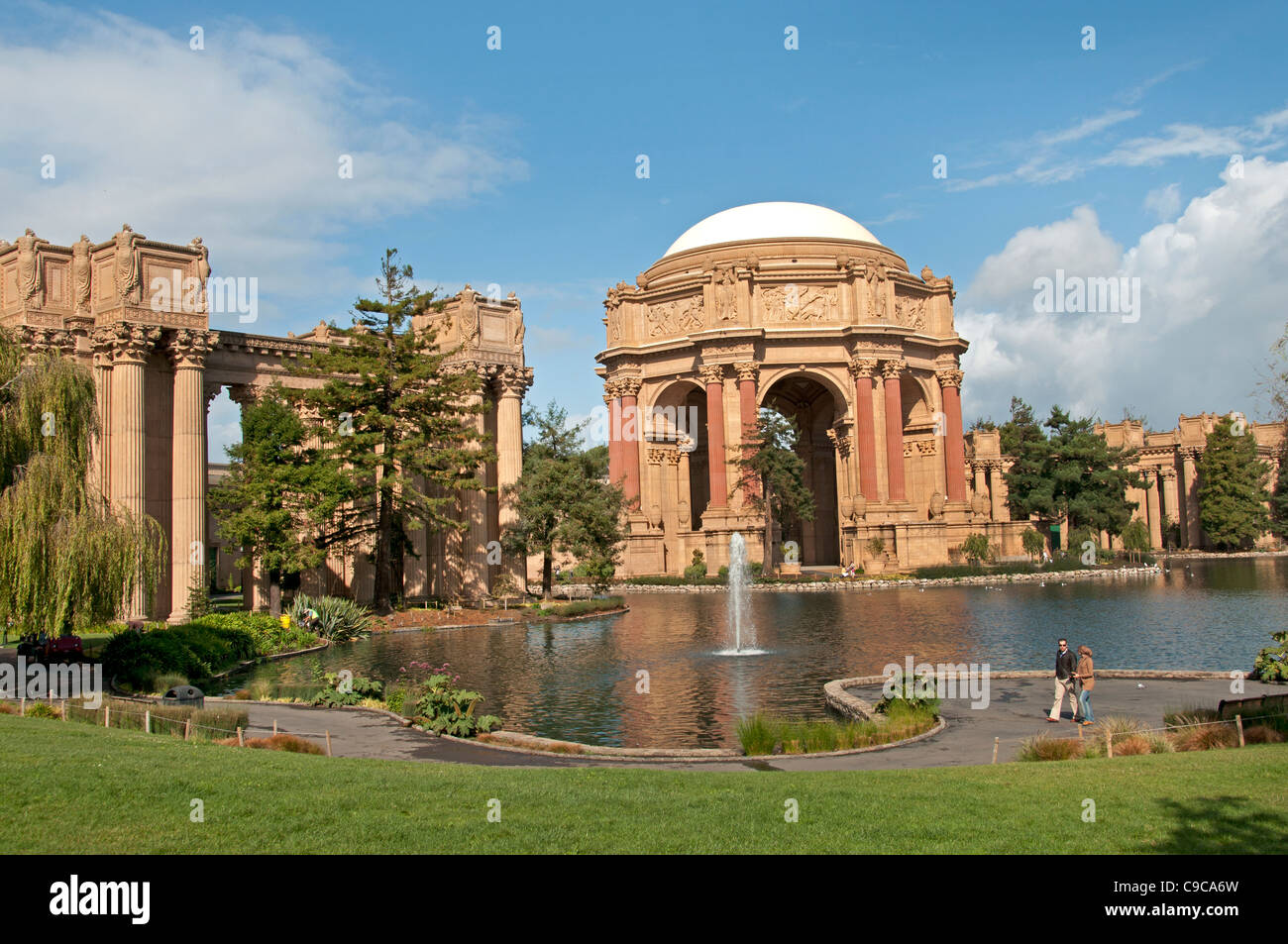 San Francisco Palace Of Fine Arts Museum California Usa American