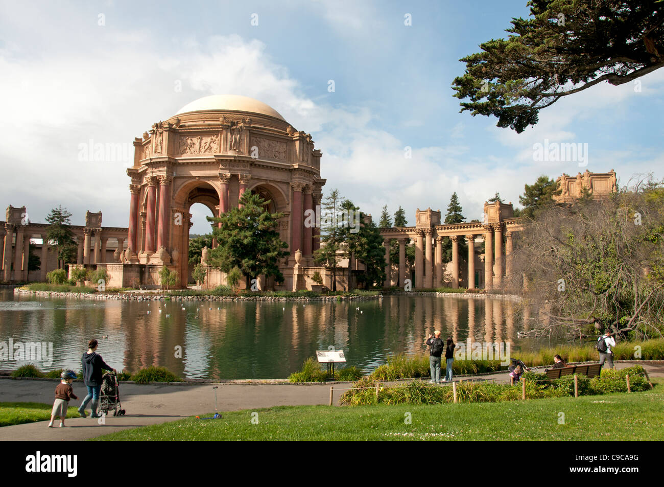 San Francisco Palace of Fine Arts Museum California USA American United States  of America Stock Photo