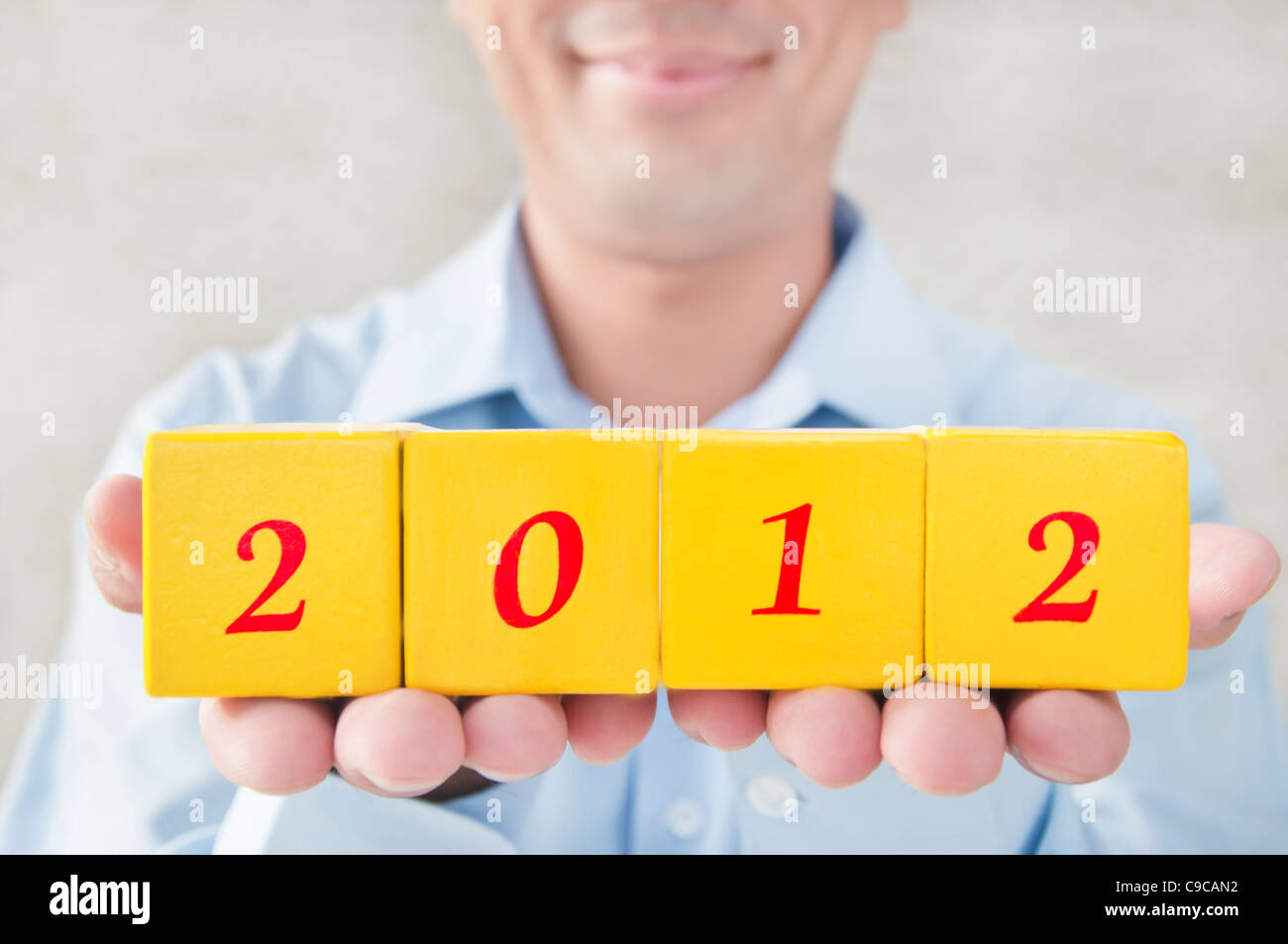 Welcome to 2012 years Stock Photo