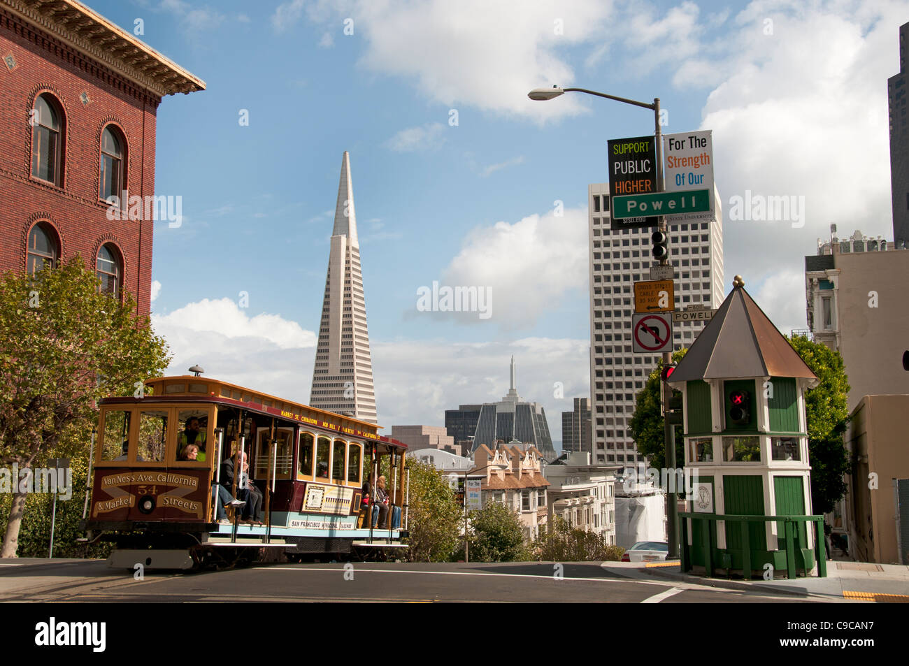 Down Town San Francisco  California United States of America American USA Town City Stock Photo