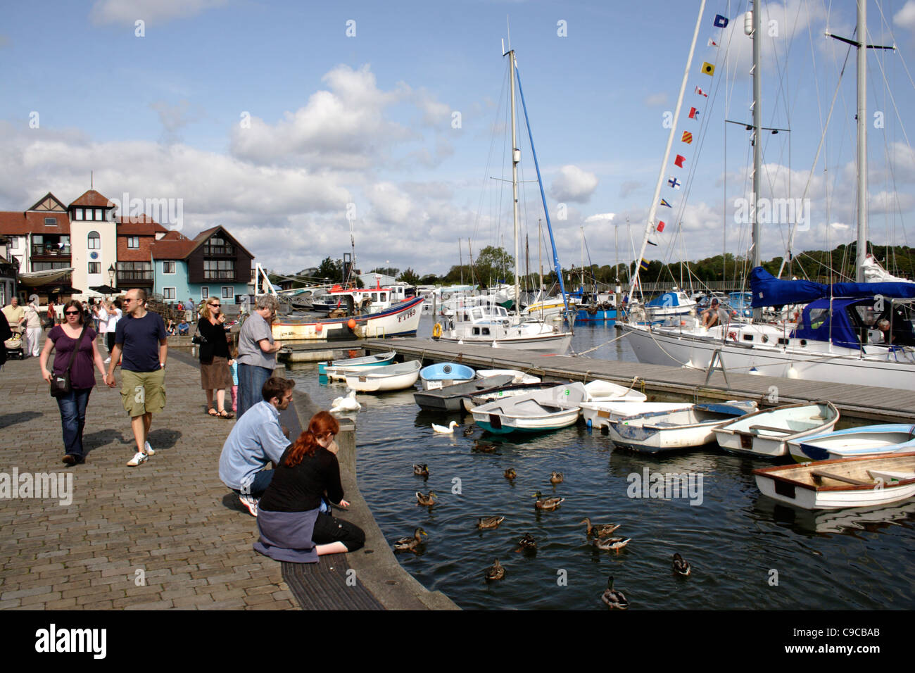Marina at Lymington harbour Hampshire Stock Photo Alamy