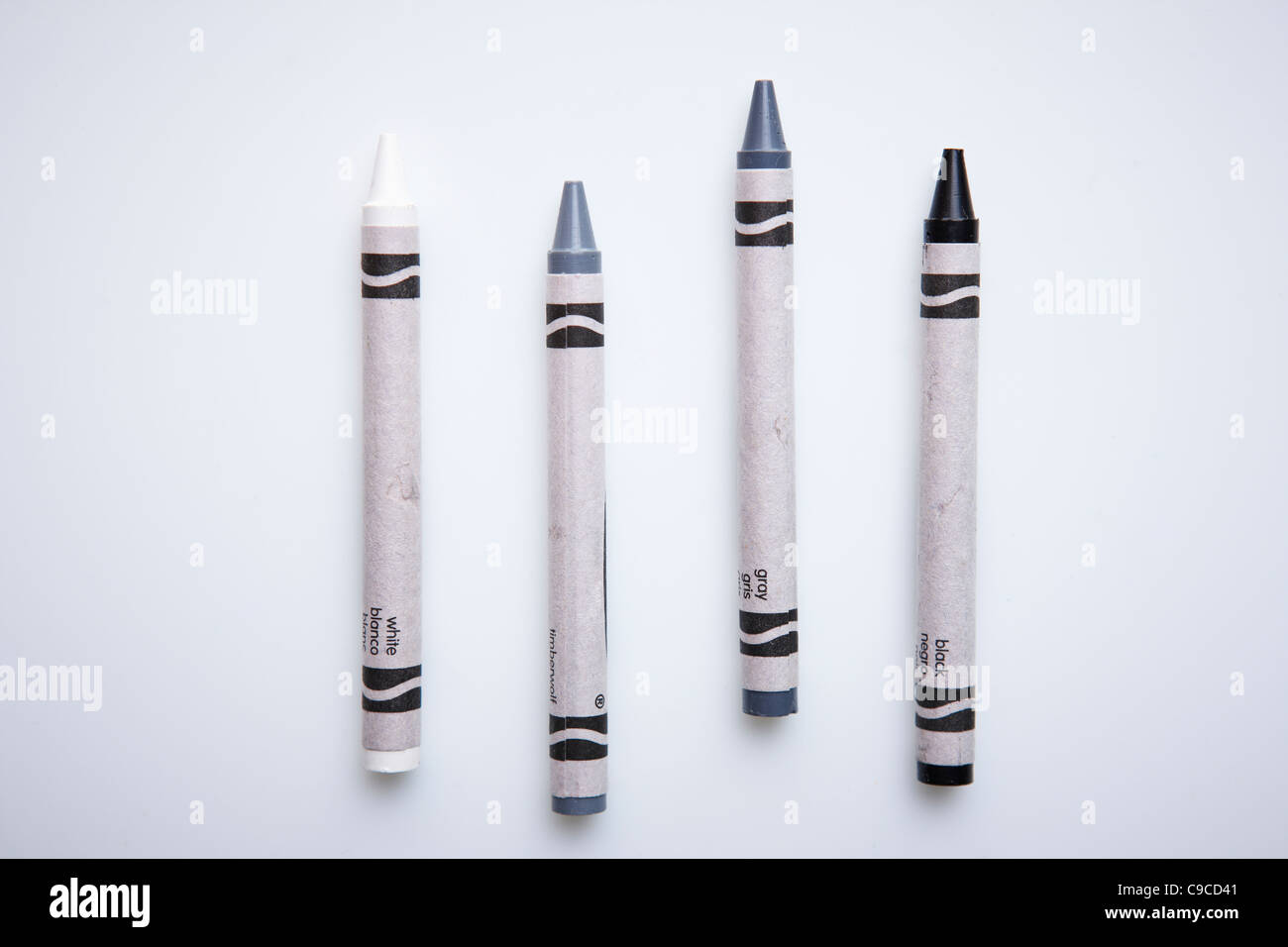 Coloring crayons Black and White Stock Photos & Images - Alamy