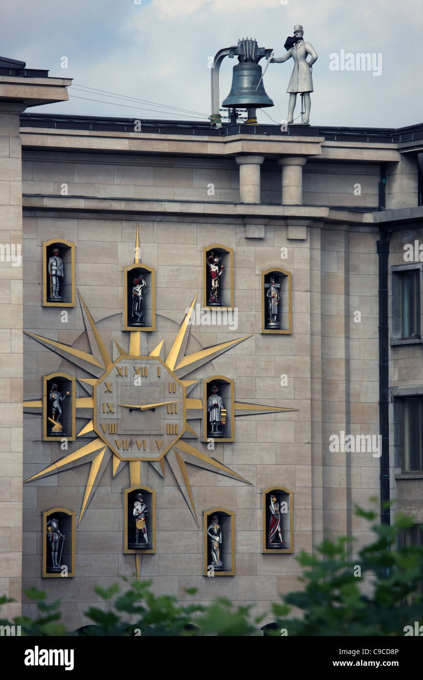 Carillon du Mont des Arts Clock in Brussels, Belgium Stock Photo - Alamy