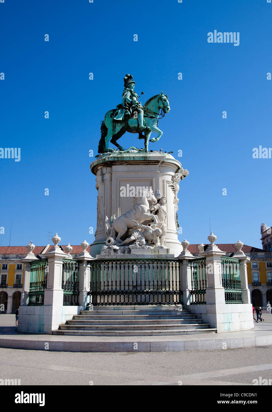 King Dom Jose 1 statue Lisbon Portugal Europe Stock Photo
