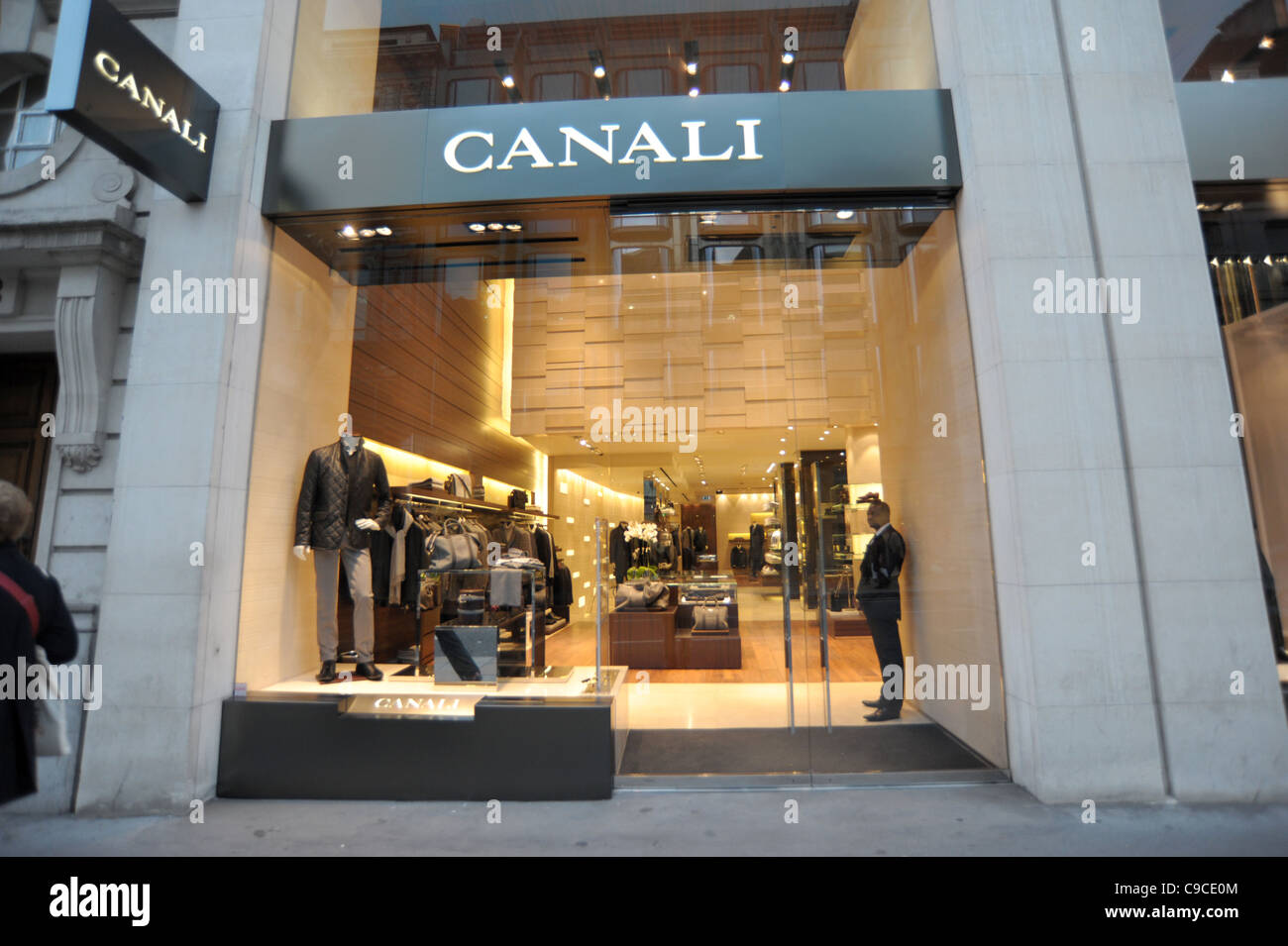 Exterior shot of the Canali store on Bond Street London England 2011 ...