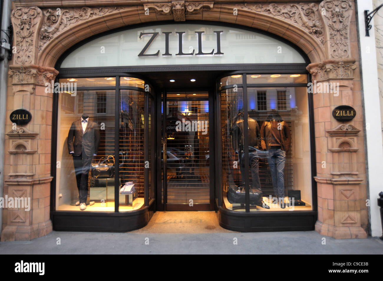 Exterior shot of the Zilli store on Mount Street London England 2011 ...