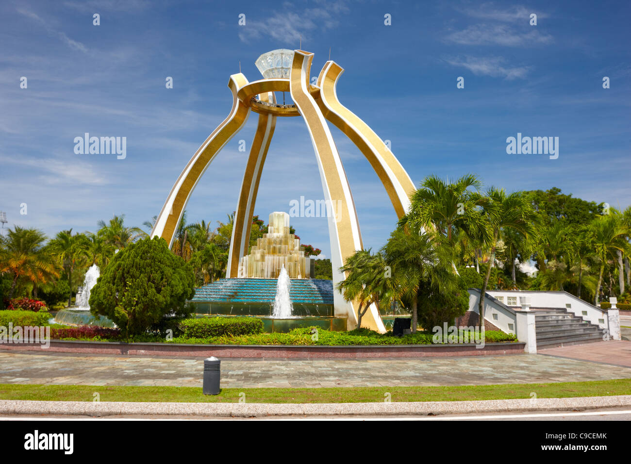 Jerudong Park roundabout, Jerudong, Brunei Darussalam, Borneo, Asia