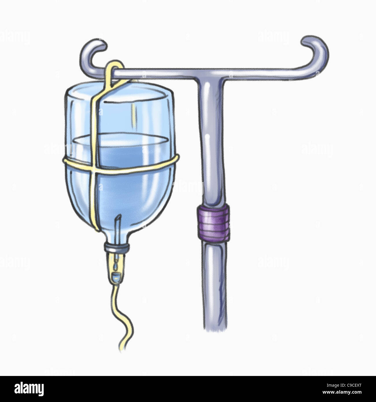 Illustration of a bottle of drip Stock Photo Alamy