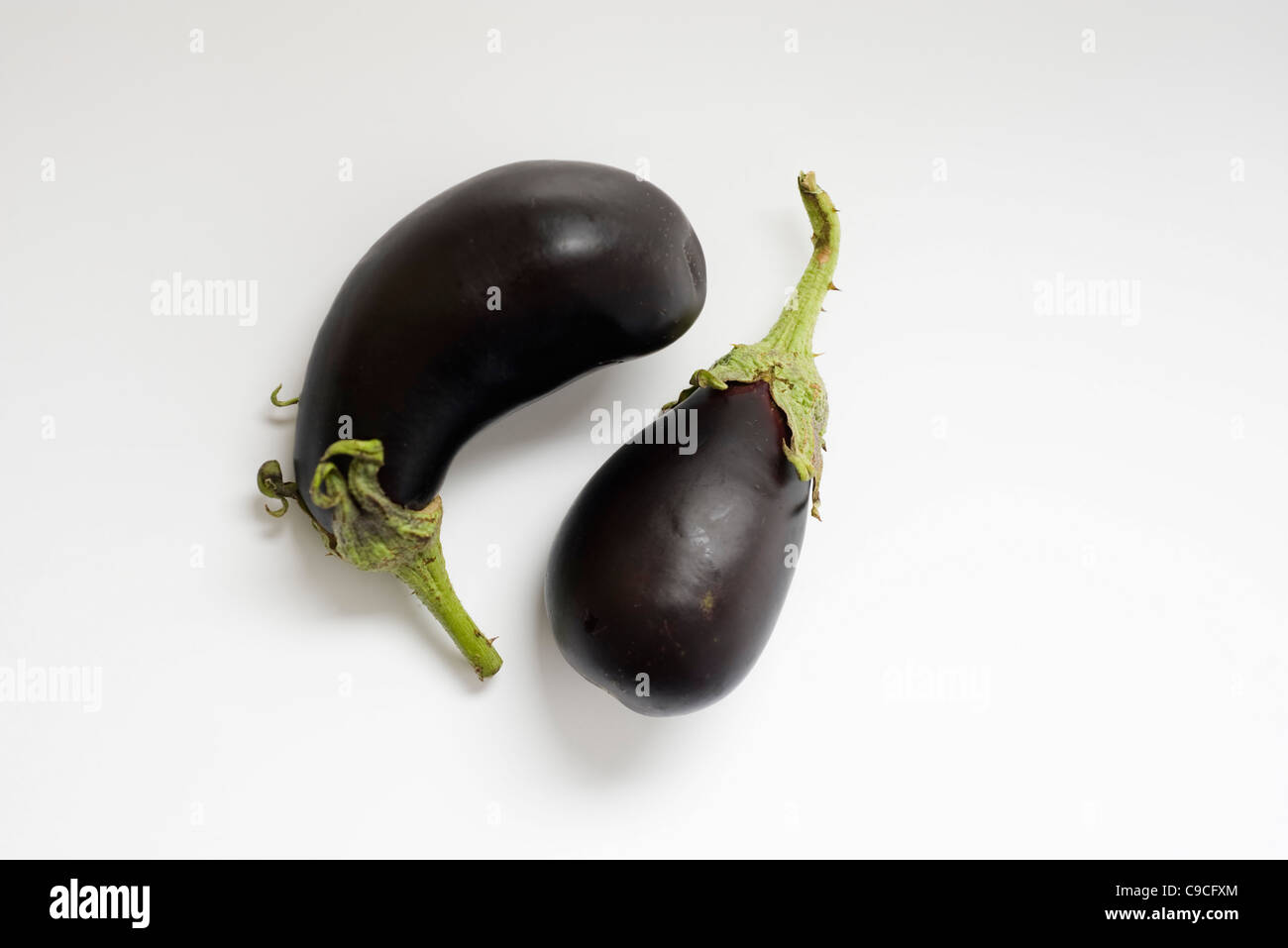 Eggplants Stock Photo