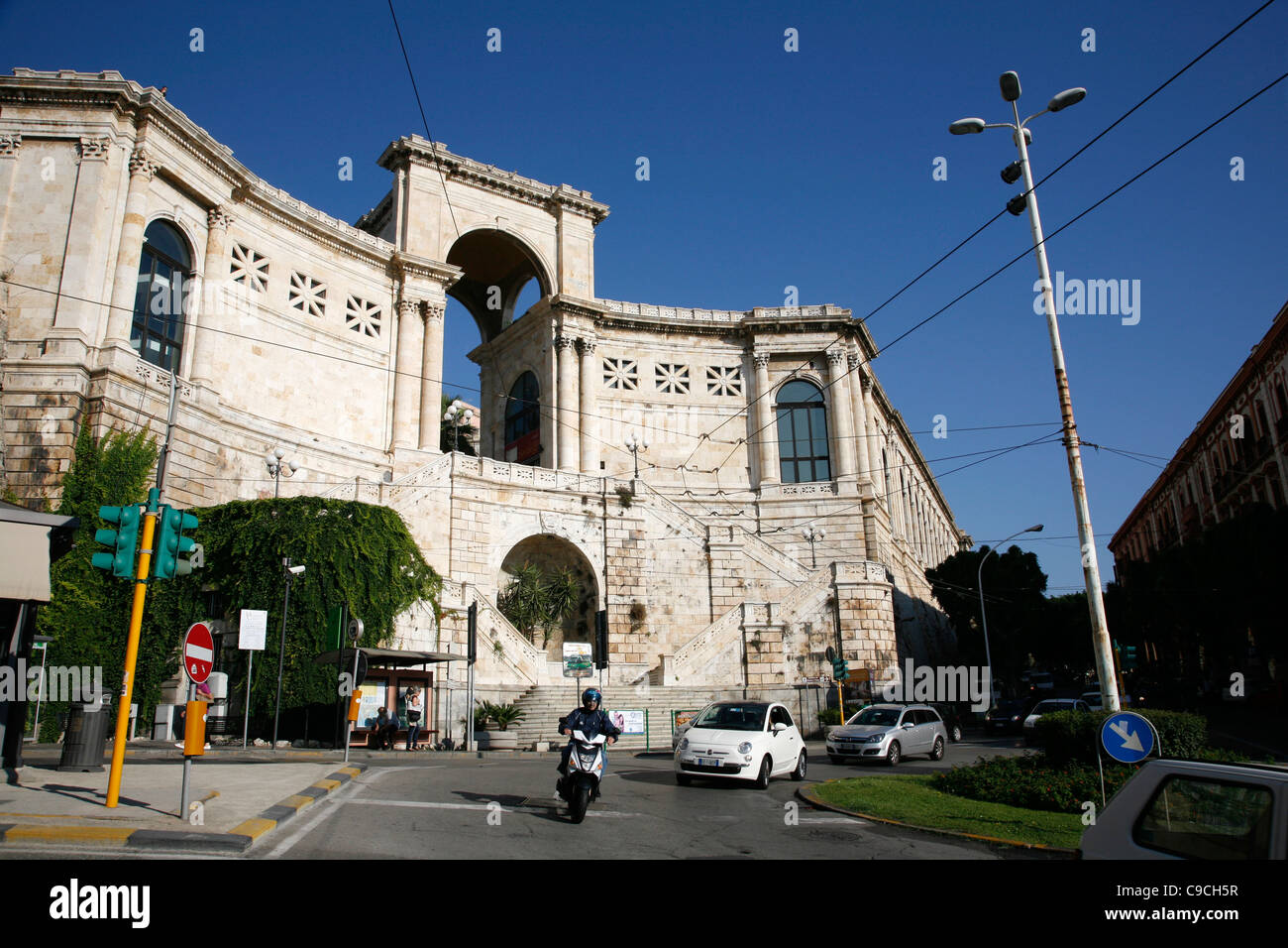 Bastione di San Remy, Cagliari, Sardinia, Italy. Stock Photo