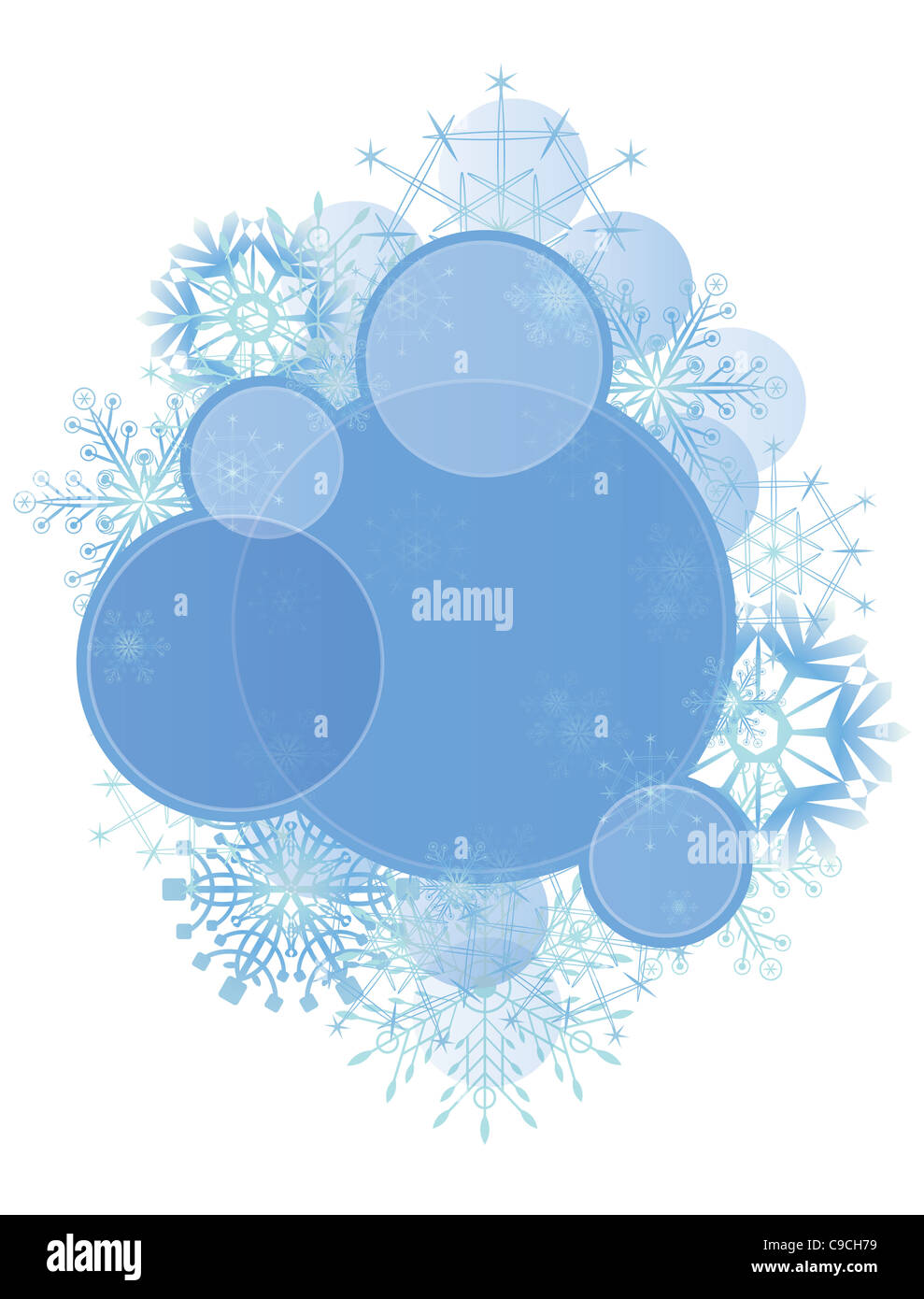 Christmas background with snowflakes Stock Photo - Alamy