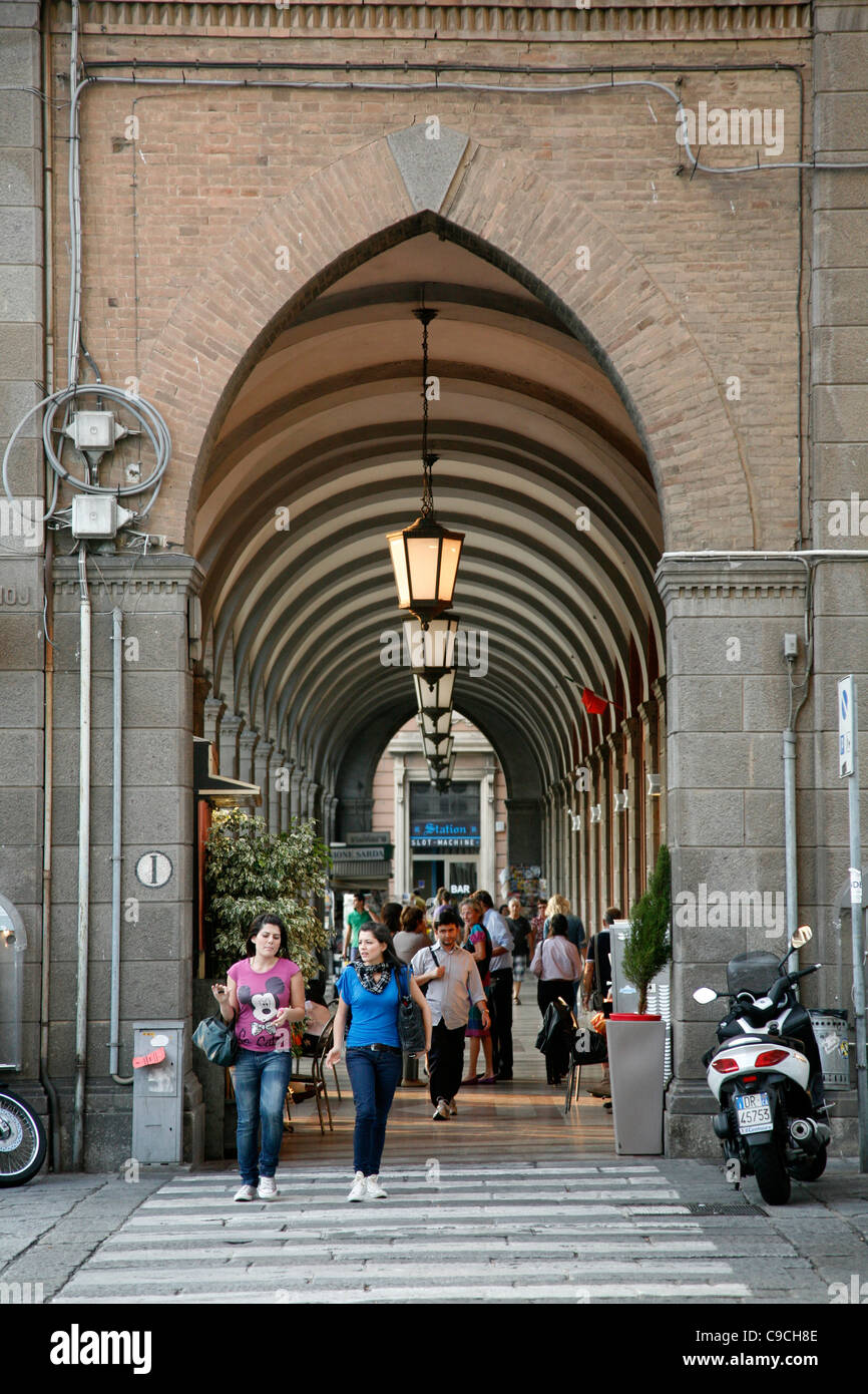 Via Roma, Cagliari, Sardinia, Italy. Stock Photo