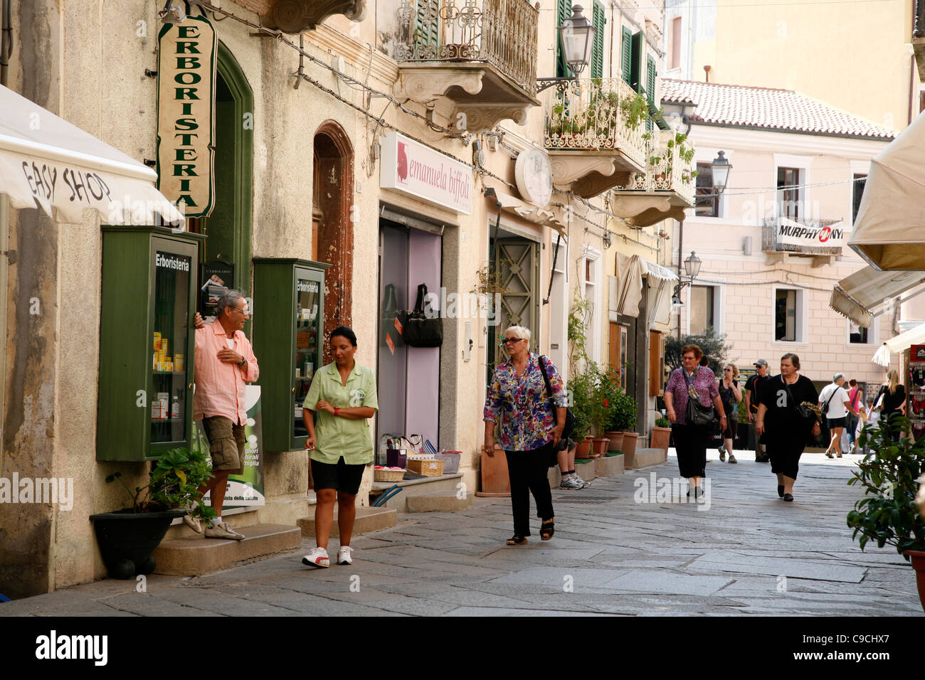 Street scene, La Maddalena, Sardinia, Italy Stock Photo - Alamy