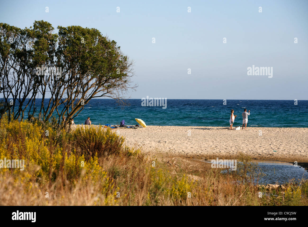 Cala Cartoe beach in the Orosei Bay, Sardinia, Italy. Stock Photo