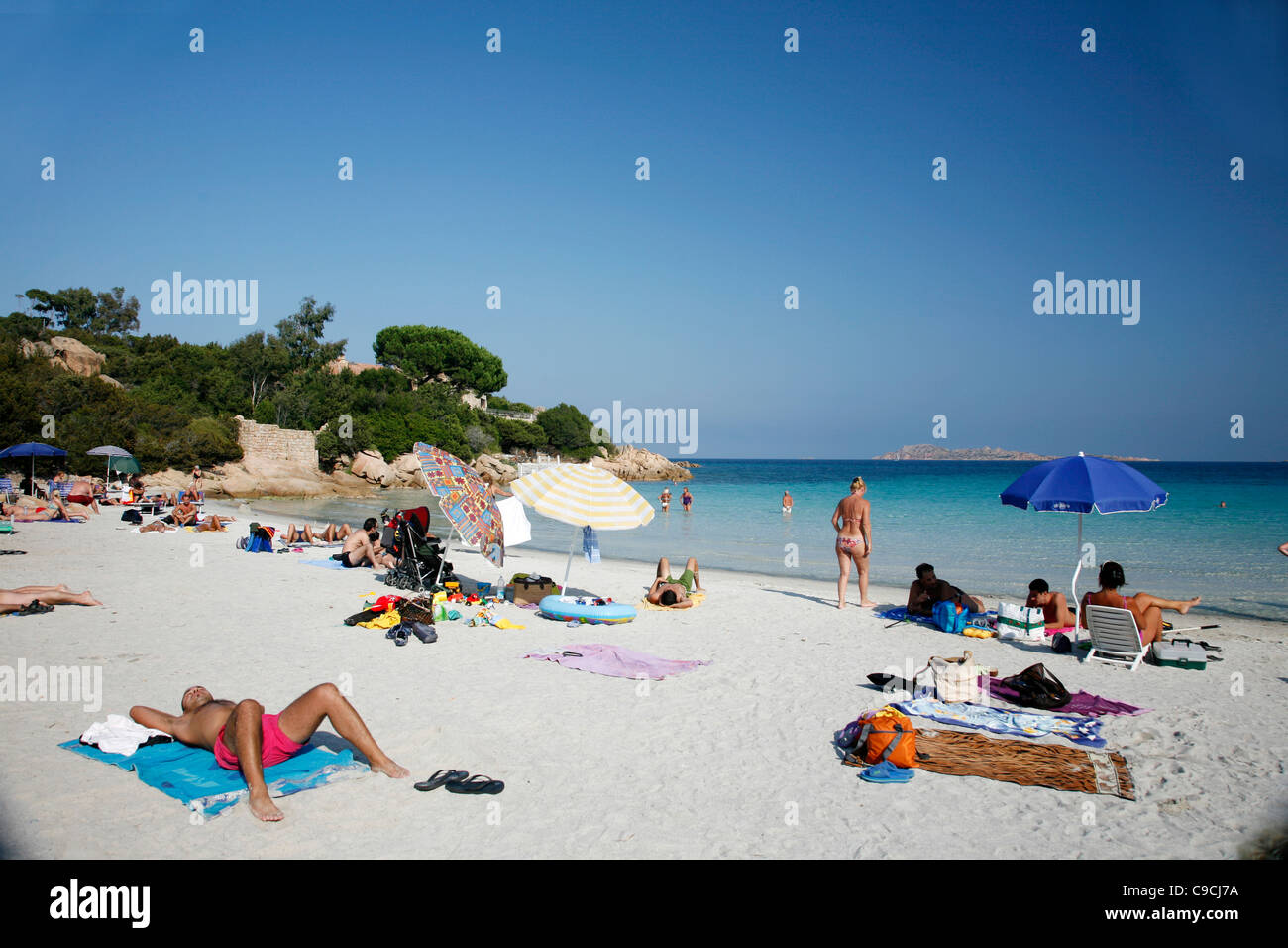 Capriccioli beach, Costa Smeralda, Sardinia, Italy Stock Photo - Alamy