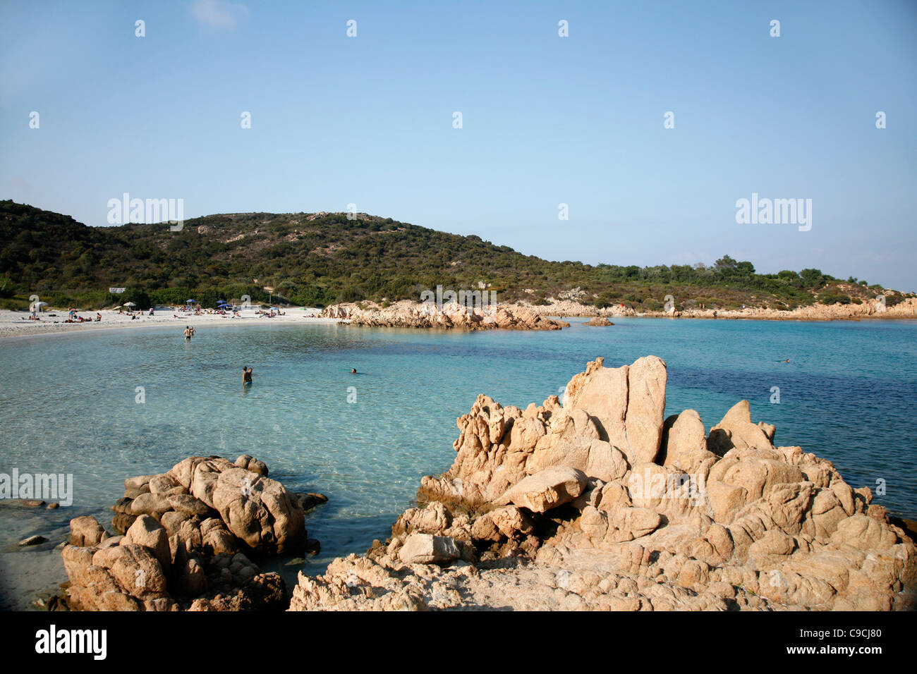 Principe beach, Costa Smeralda, Sardinia, Italy. Stock Photo