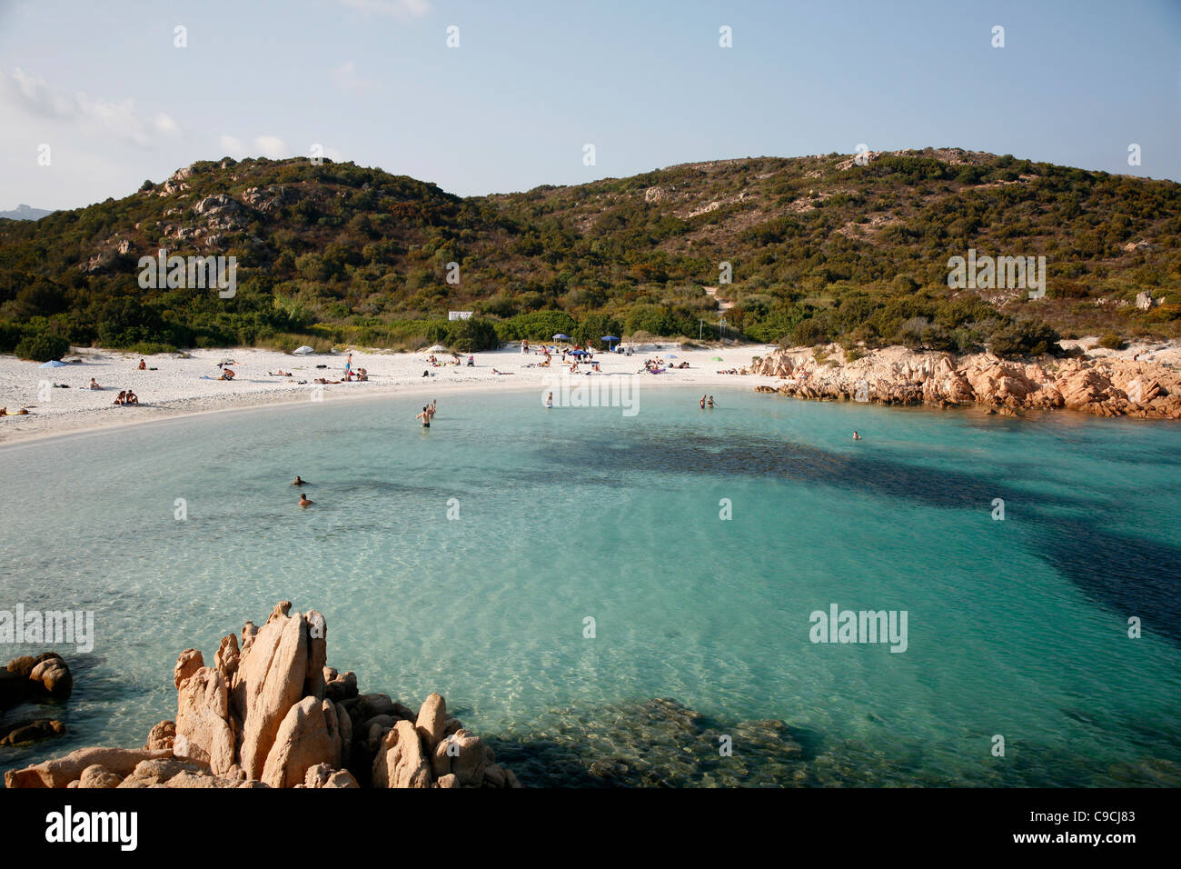 Principe beach, Costa Smeralda, Sardinia, Italy. Stock Photo