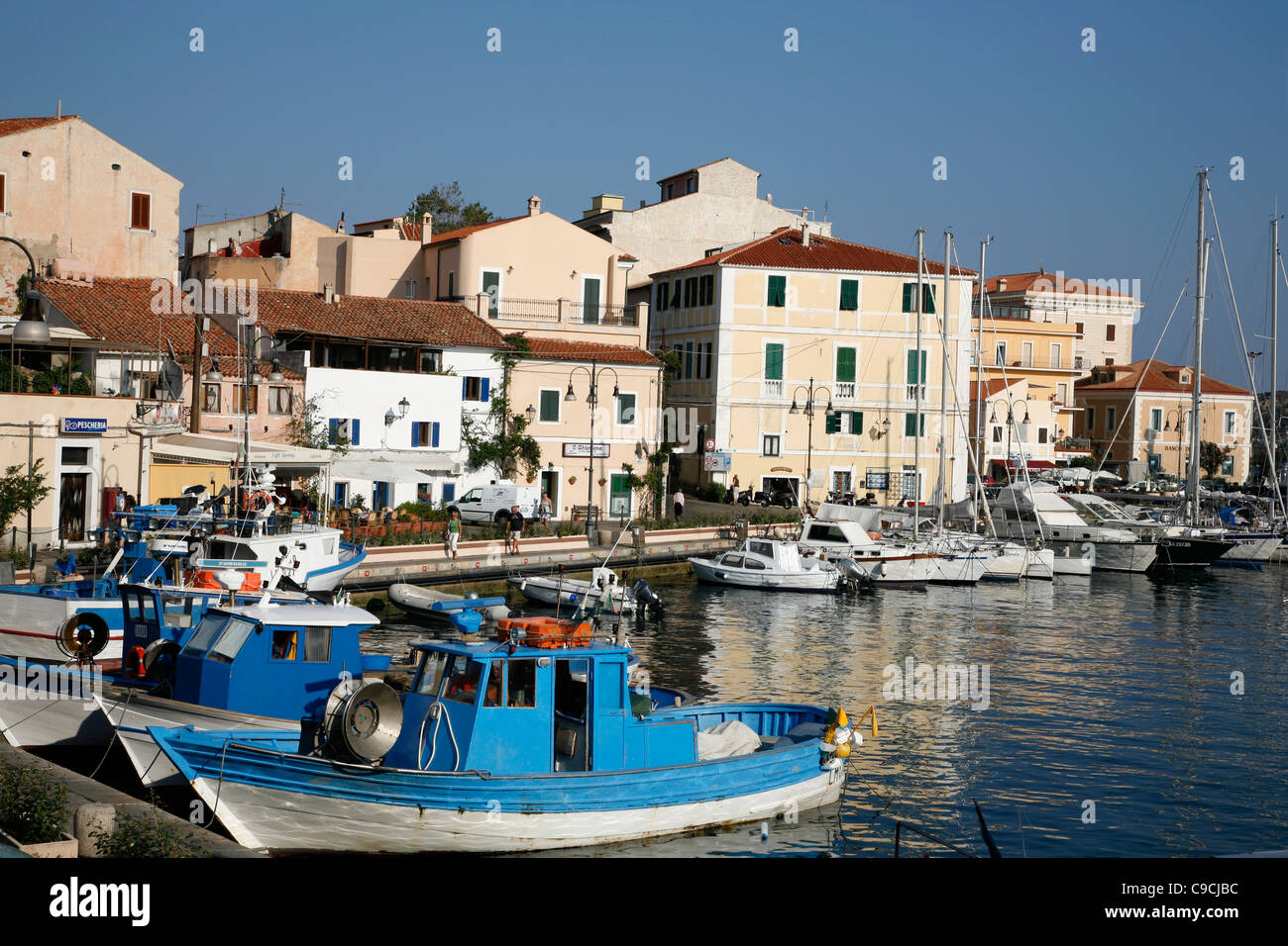 Cala Gavetta harbour, La Maddalena, Sardinia, Italy. Stock Photo
