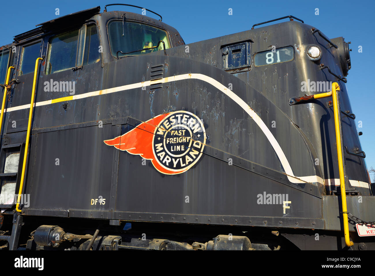 A Western Maryland Locomotive On Display Outside At The B&O Railroad ...