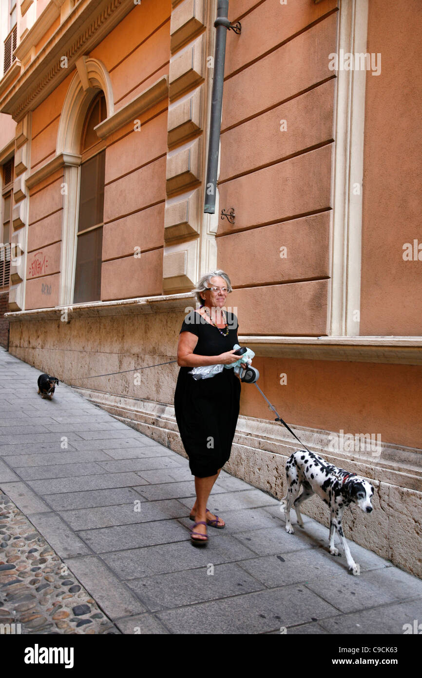 Street scene in the Castello area, Cagliari, Sardinia, Italy. Stock Photo