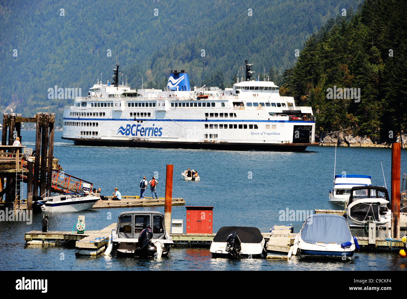 BCFerries ferry entering Horseshoe Bay, Vancouver Stock Photo Alamy