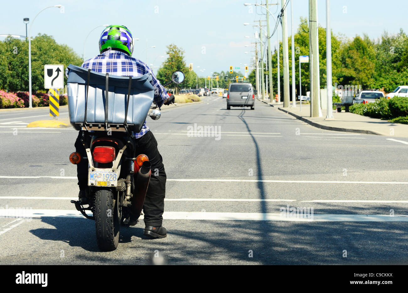 Canada stopped road street motorcycle motorbike rider andym hires