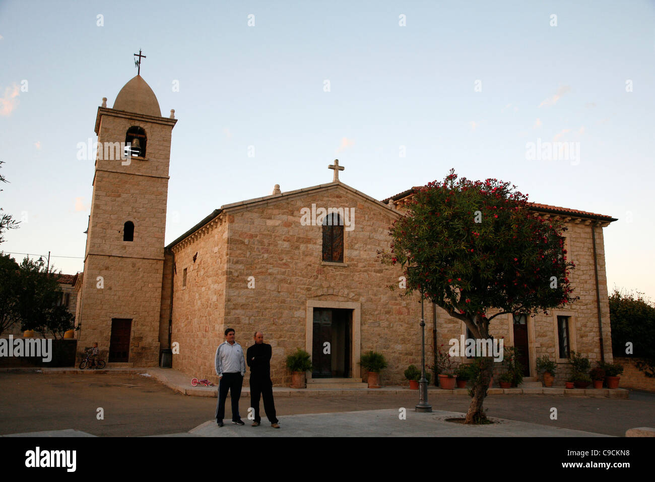Church, San Pantaleo village, Sardinia, Italy. Stock Photo