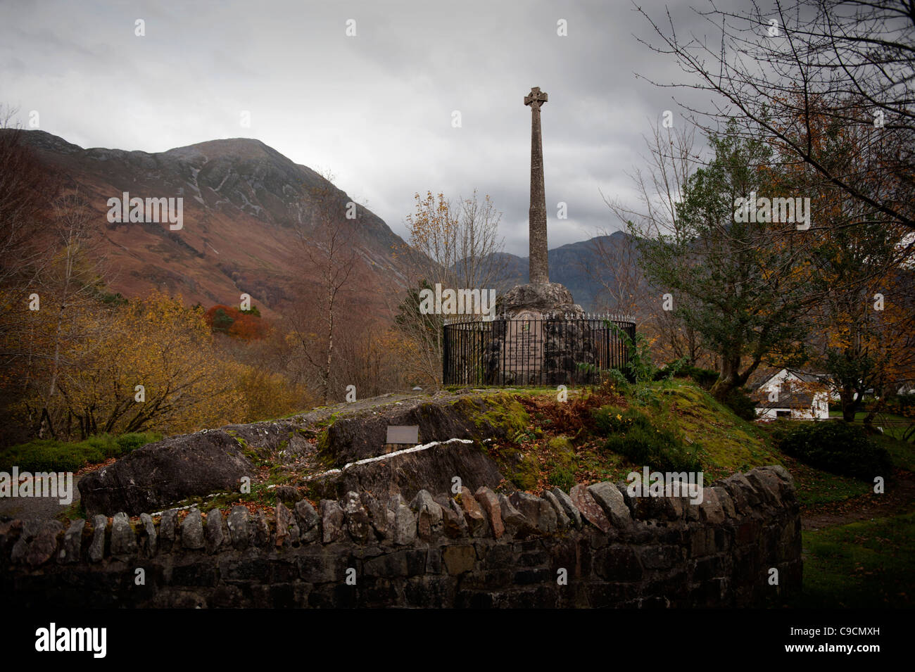 Glencoe memorial glen coe macdonalds massacre 1692 hi-res stock ...