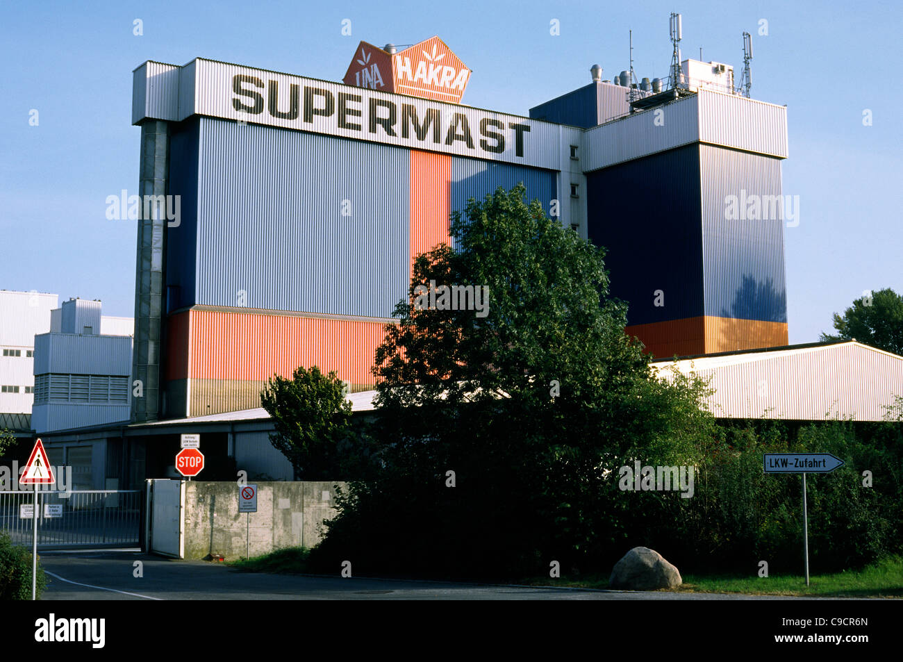 Livestock fodder factory in the port of Hamburg Stock Photo - Alamy