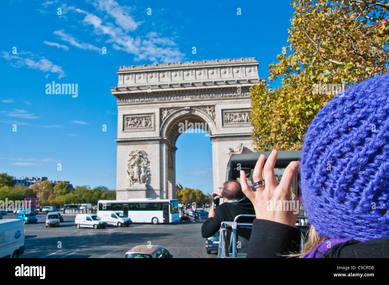 Arc de Triomphe Paris france Stock Photo