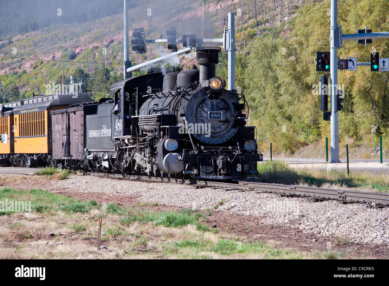 Durango and Silverton Narrow Gauge Railroad, with coalfired steam